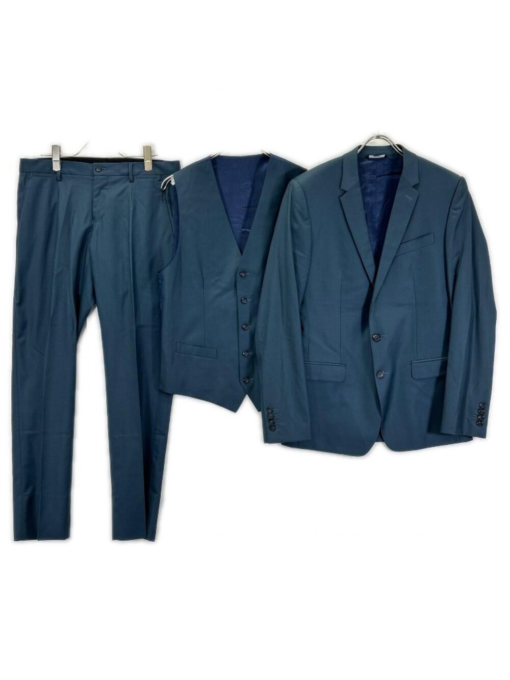 Dolce & Gabbana Blue Martini Wool Single 46 Vest